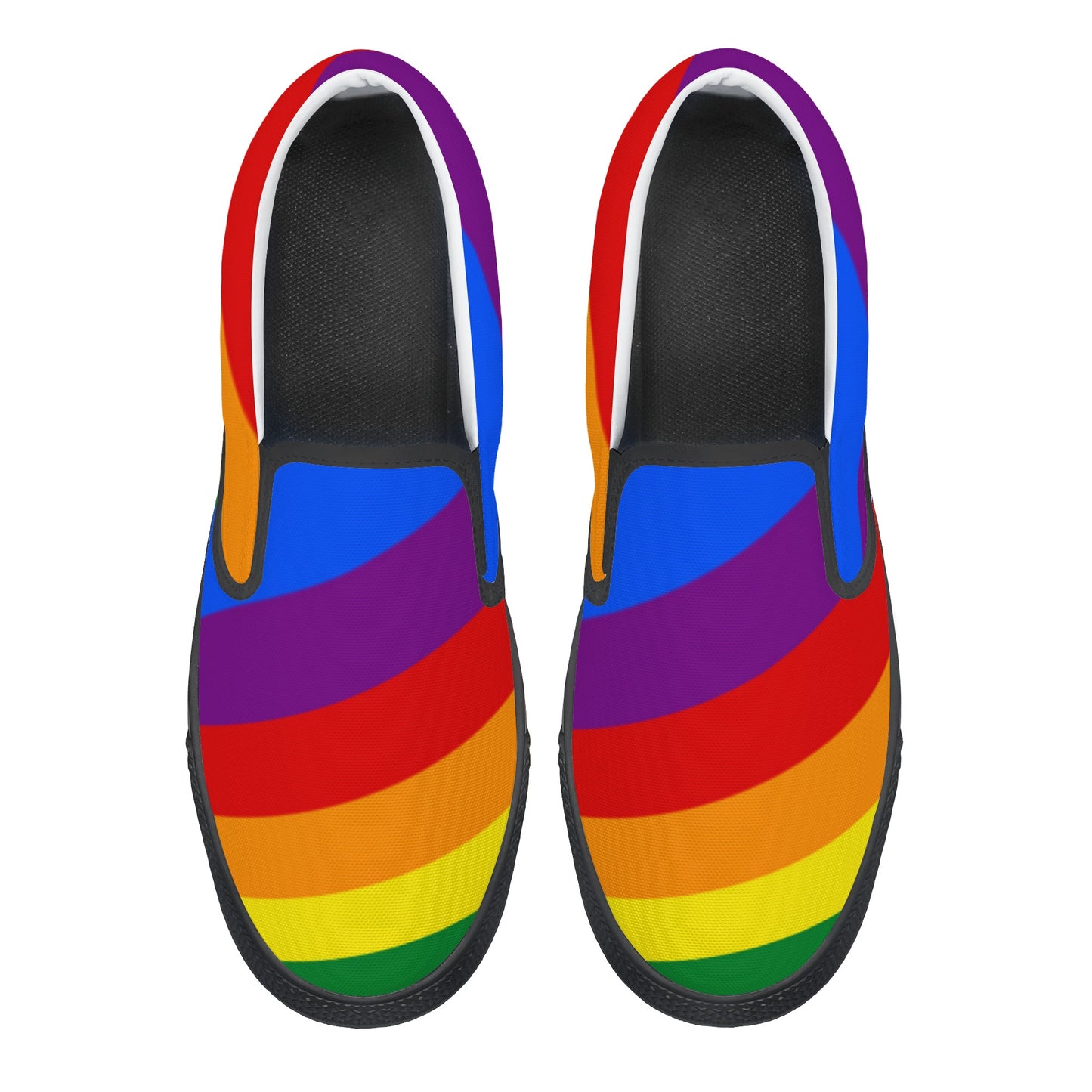 LGBTQIA+ Community, Rainbow Pride - Mens Slip-On Awareness & Inclusive Shoes