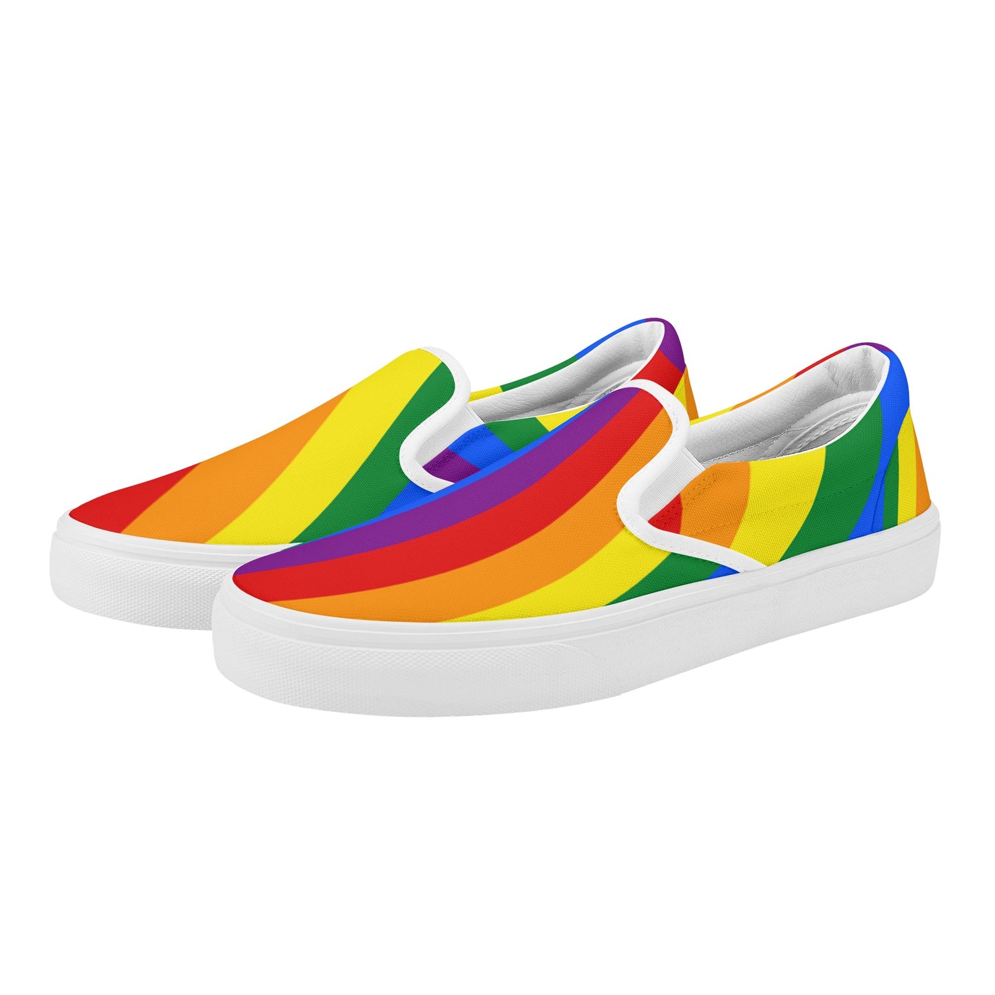 LGBTQIA+ Community, Rainbow Pride - Mens Slip-On Awareness & Inclusive Shoes