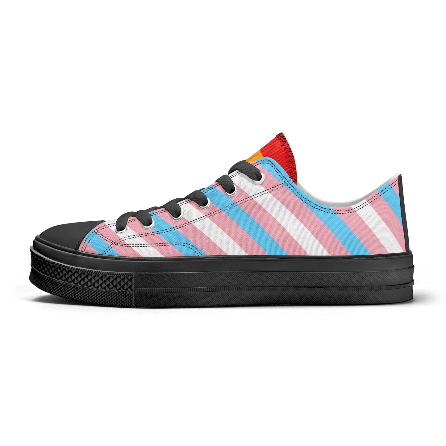 Transgender Pride Collection - Mens Classic Low Top Canvas Shoes for the LGBTQIA+ community