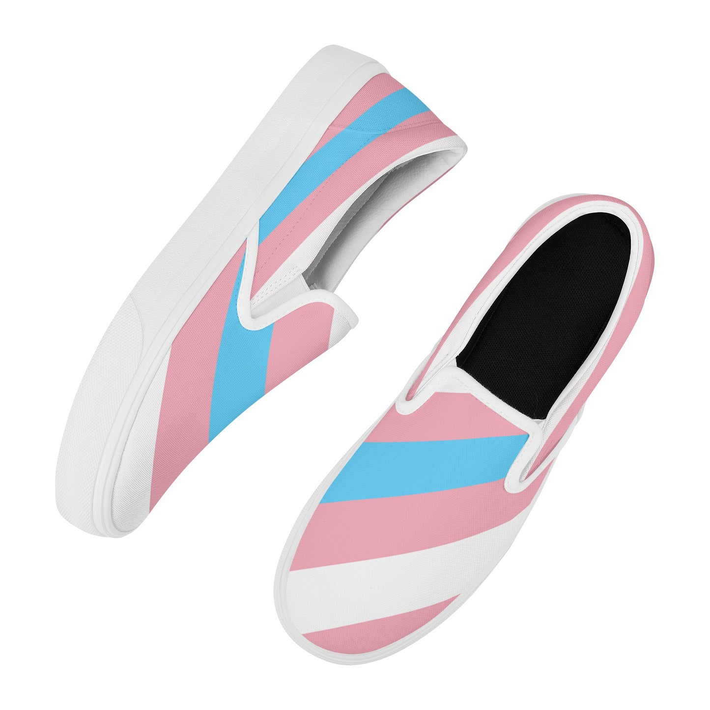 LGBTQIA+ Community, Transgender Pride - Womens Slip-On Awareness & Inclusive Shoes