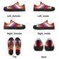 Lesbian Pride Collection - Womens Classic Low Top Canvas Shoes for the LGBTQIA+ community