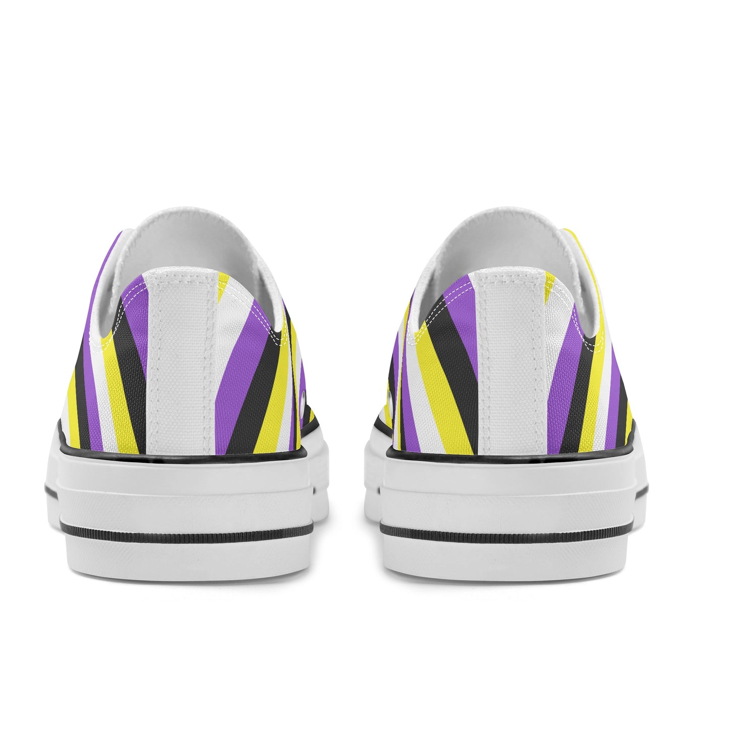 Nonbinary Pride Collection - Mens Classic Low Top Canvas Shoes for the LGBTQIA+ community