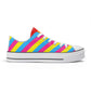 Pansexual Pride Collection - Womens Classic Low Top Canvas Shoes for the LGBTQIA+ community