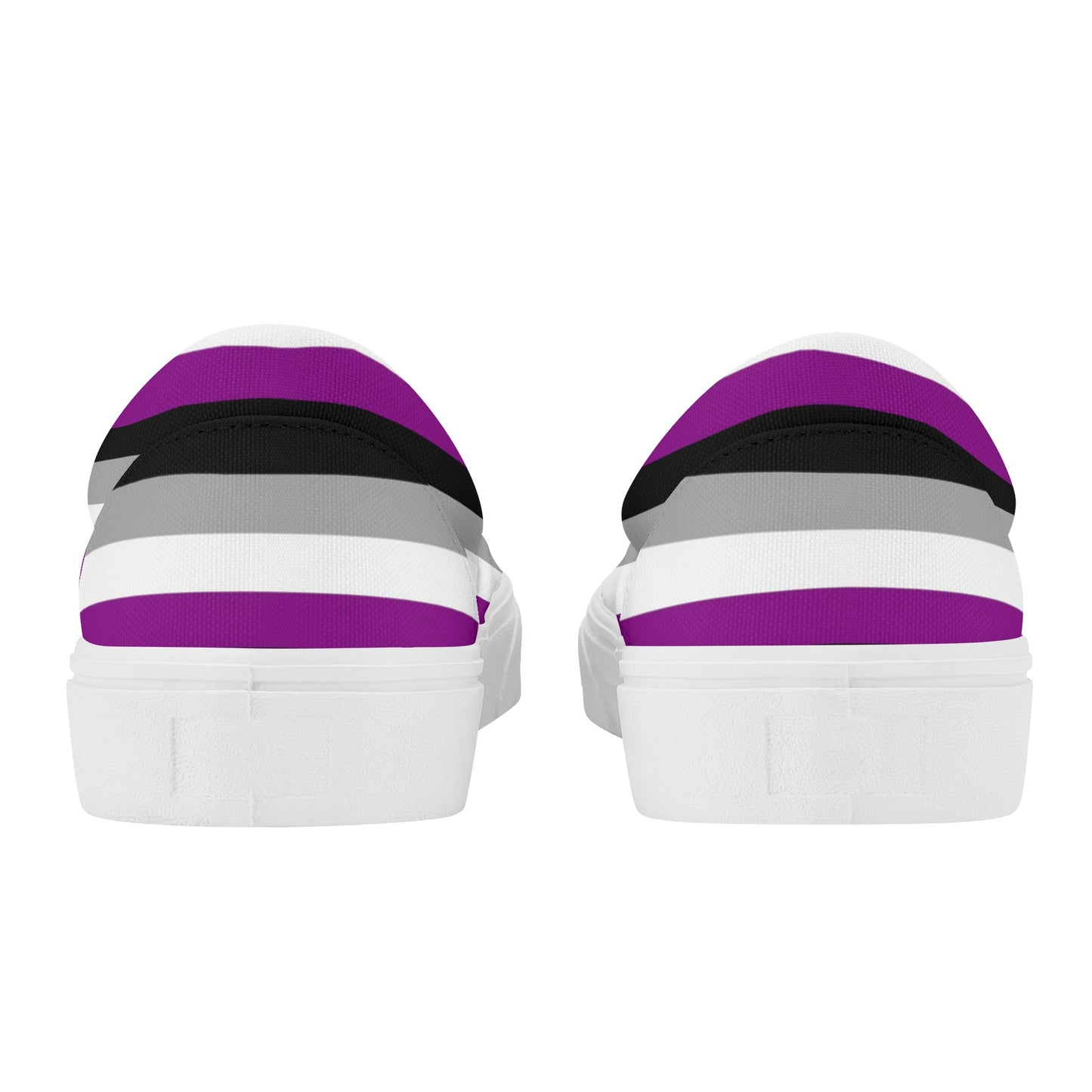 LGBTQIA+ Community, Asexual Pride - Womens Slip-On Awareness & Inclusive Shoes