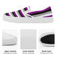 LGBTQIA+ Community, Asexual Pride - Mens Slip-On Awareness & Inclusive Shoes