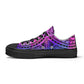 Colorful Purple Abstract Design Pattern - Womens Classic Low Top Canvas Shoes for Footwear Lovers