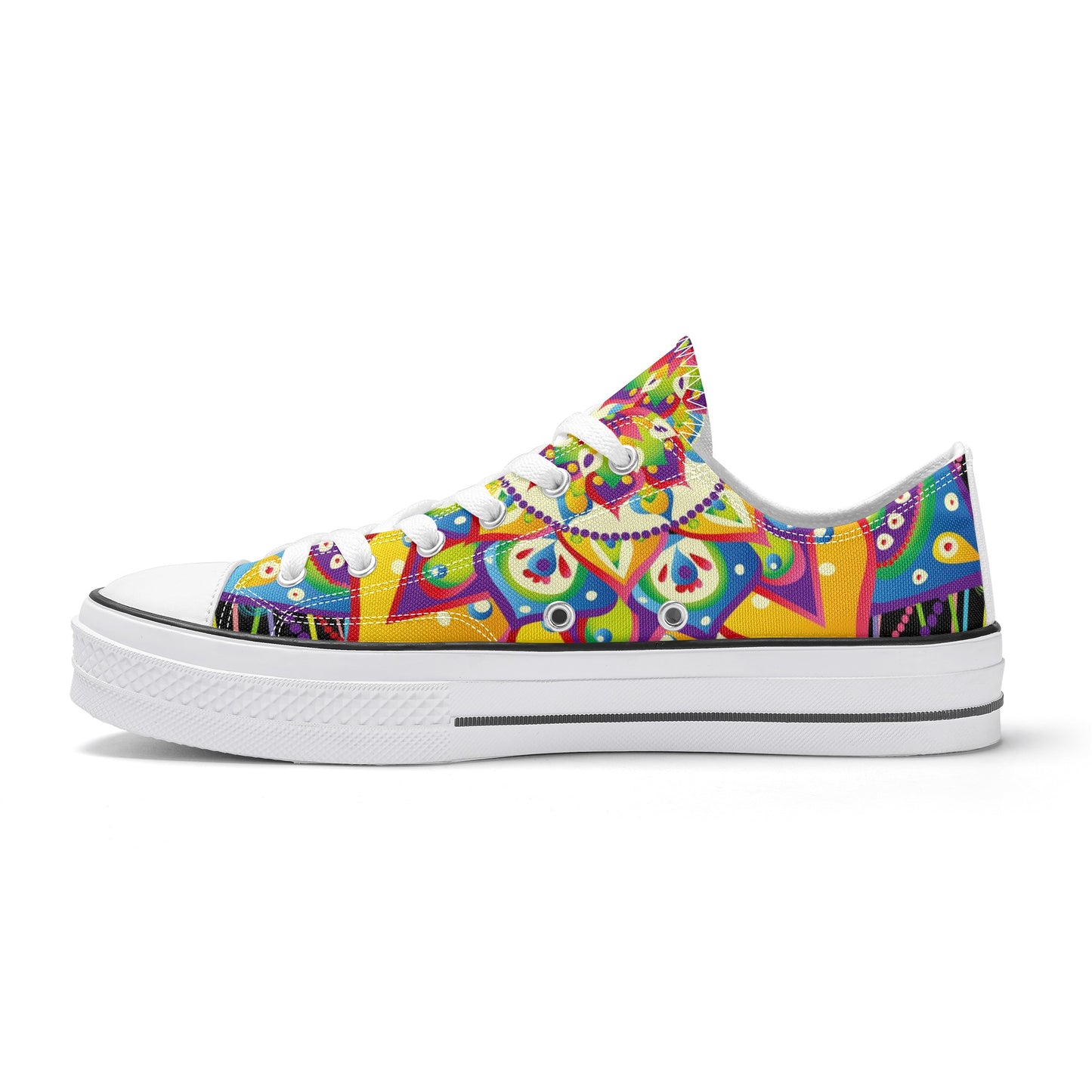 Mandala Pattern - Mens Classic Low Top Canvas Shoes for Footwear Lovers