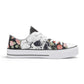 Skull & Roses Pattern - Mens Classic Low Top Canvas Shoes for Footwear Lovers