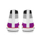 Asexual Pride Collection - Womens Classic High Top Canvas Shoes for the LGBTQIA+ community