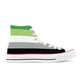 Aromantic Pride Collection - Mens Classic High Top Canvas Shoes for the LGBTQIA+ community
