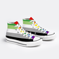 Aromantic Pride Collection - Classic Unisex High Top Canvas Sneakers