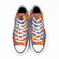 Musical Pattern Collection - Classic Unisex High Top Canvas Sneakers