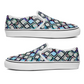 Hex Pattern Collection - Unisex Slip-On Canvas Sneakers