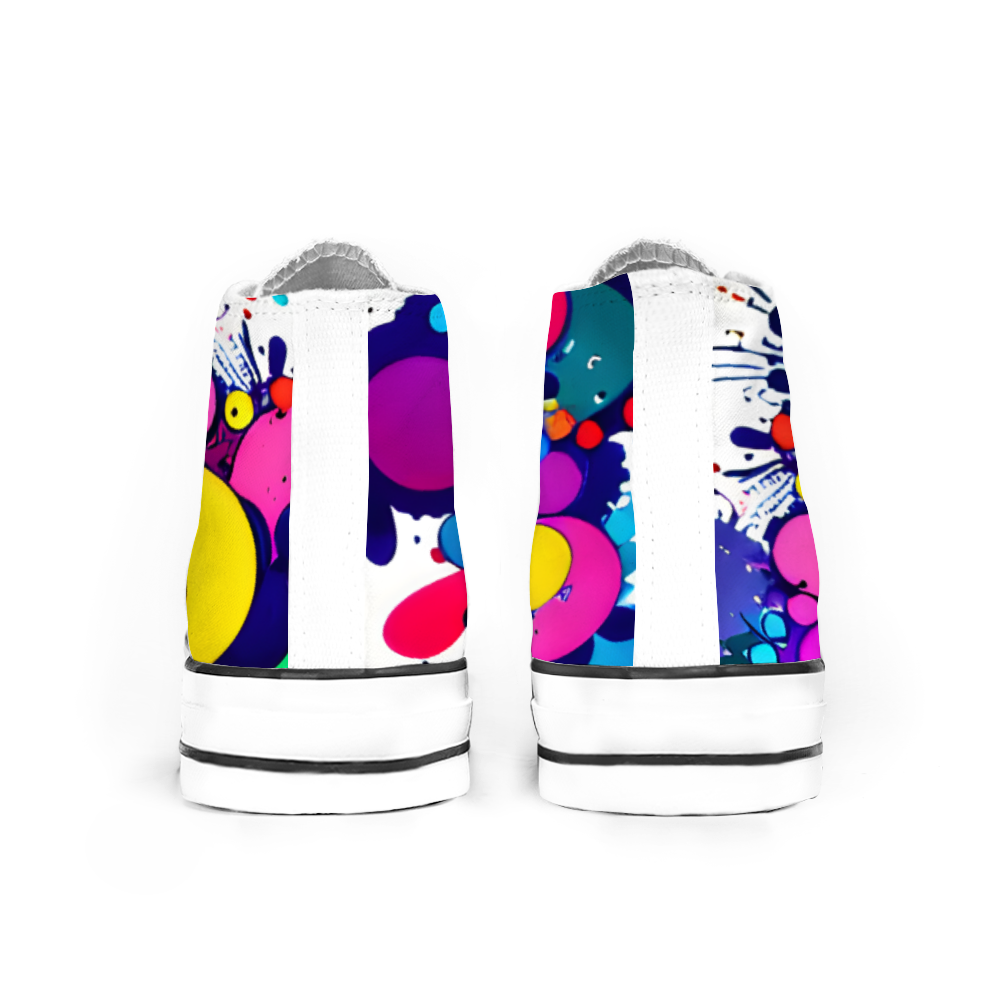 Colorful Collection - Classic Unisex High Top Canvas Sneakers