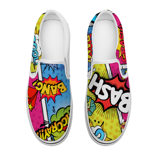 Comic Book Geek Collection - Unisex Slip-On Canvas Sneakers