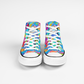 Lattice Pattern Collection - Classic Unisex High Top Canvas Sneakers