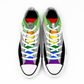 Aromantic Pride Collection - Classic Unisex High Top Canvas Sneakers