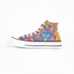 Paisley Pattern Collection - Classic High Top Canvas Sneakers